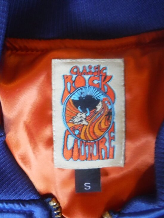 Classic Rock Couture 1970 Arizona Desert Insp Navy RISING SUN Bomber Jack Size S - Picture 2 of 9